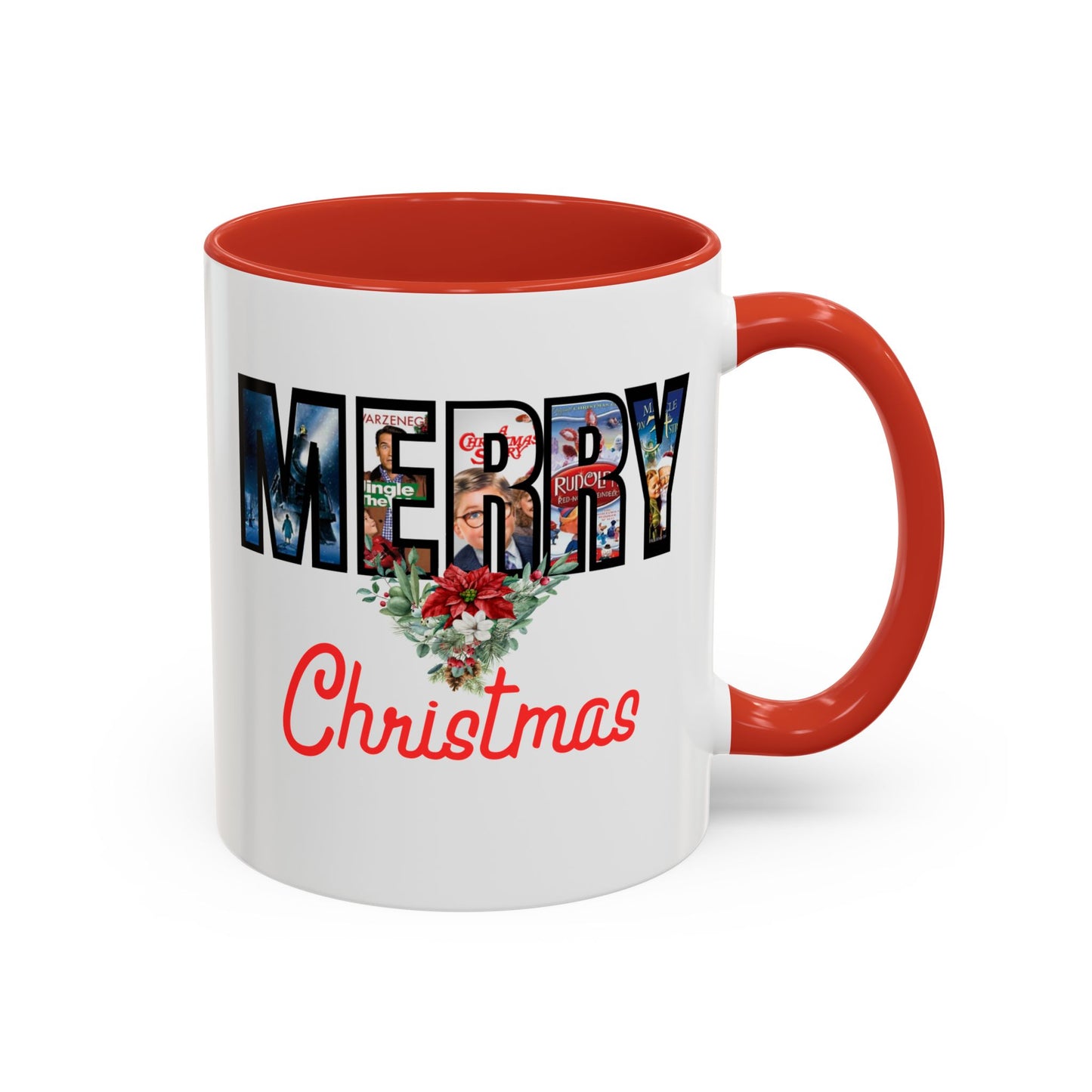 Merry Christmas Nostalgic Movie Poster Mug | 11oz | 15oz | Christmas Gift | Funny Christmas Gift | Accent Mug