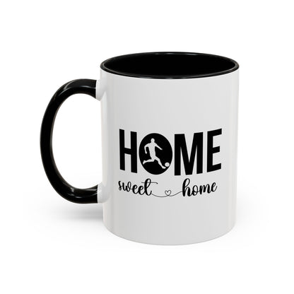 Male Soccer Player Home Sweet Home Mug | Soccer Gift | Sports Mug |11oz Accent Mug | 15oz Accent Mug