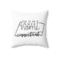 Home Sweet Home Connecticut Decorative Pillow | Gift For Her | Home Decor | State Gift | Customized State Pillow