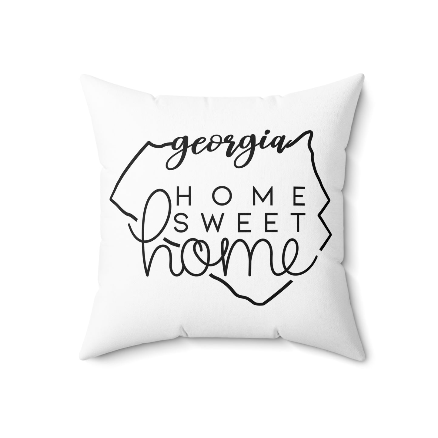 Home Sweet Home Georgia Decorative Pillow | Gift For Her | Home Decor | State Gift | Customized State Pillow