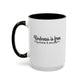 Kindness Is Free Quote Mug | Motivational Quote Gift | Ceramic Mug | 11oz Accent Mug | 15oz Accent Mug