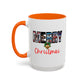 Merry Christmas Nostalgic Movie Poster Mug | Christmas Gift | Funny Christmas Gift | Accent Mug