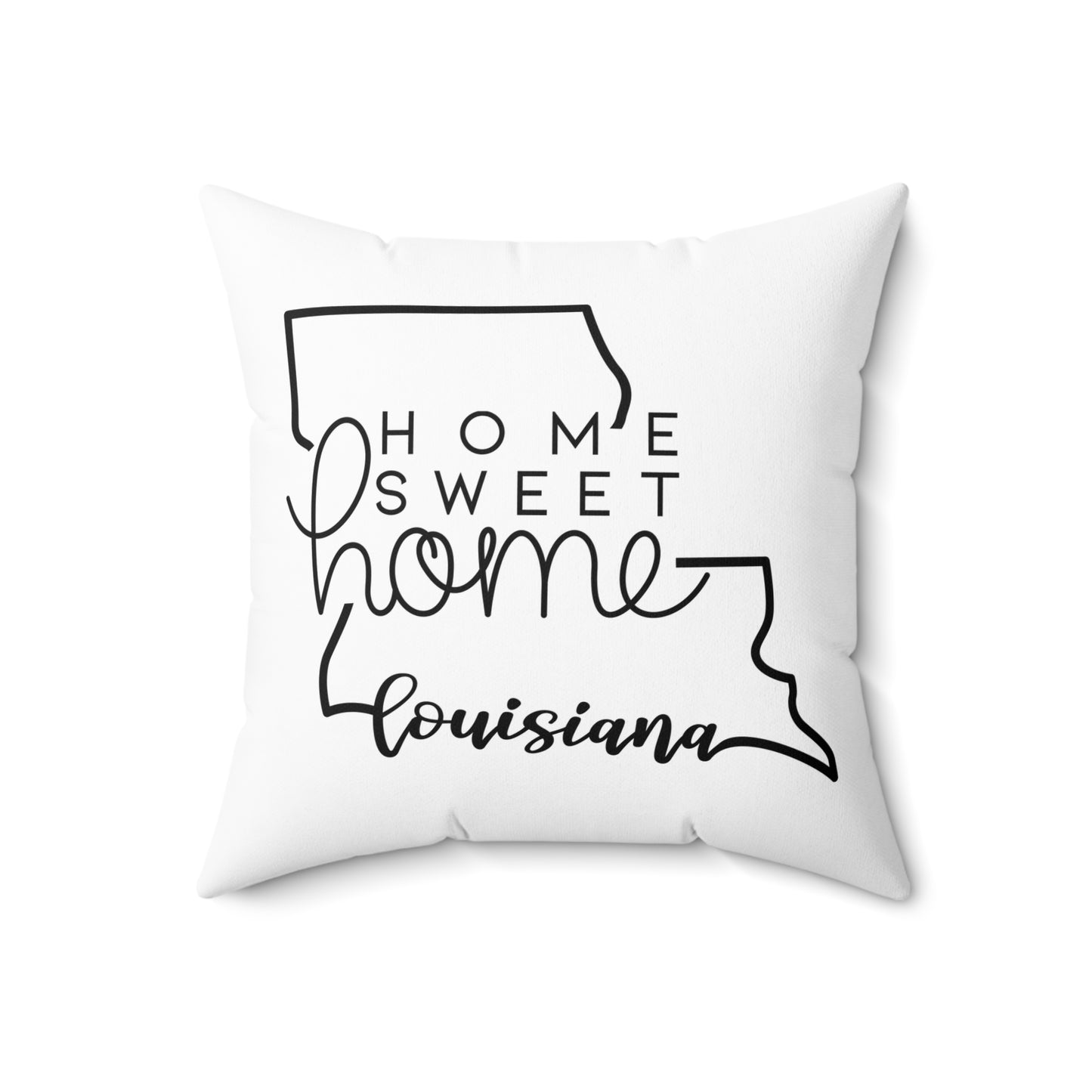 Home Sweet Home Louisiana Decorative Pillow | Gift For Her | Home Decor | State Gift | Customized State Pillow