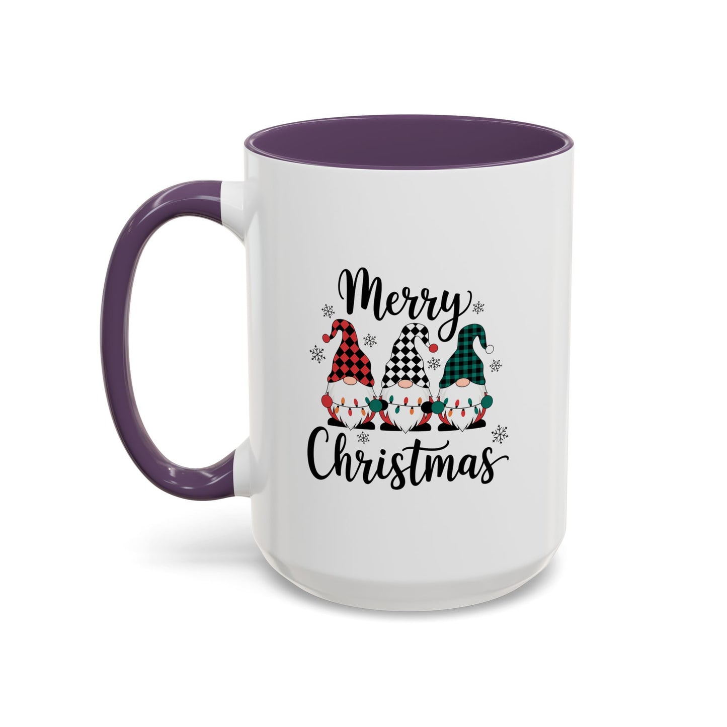 Cute Colorful Merry Christmas Elves In Colorful Hats | Christmas Mug | Christmas Gift | 11oz Accent Mug | 15oz Accent Mug
