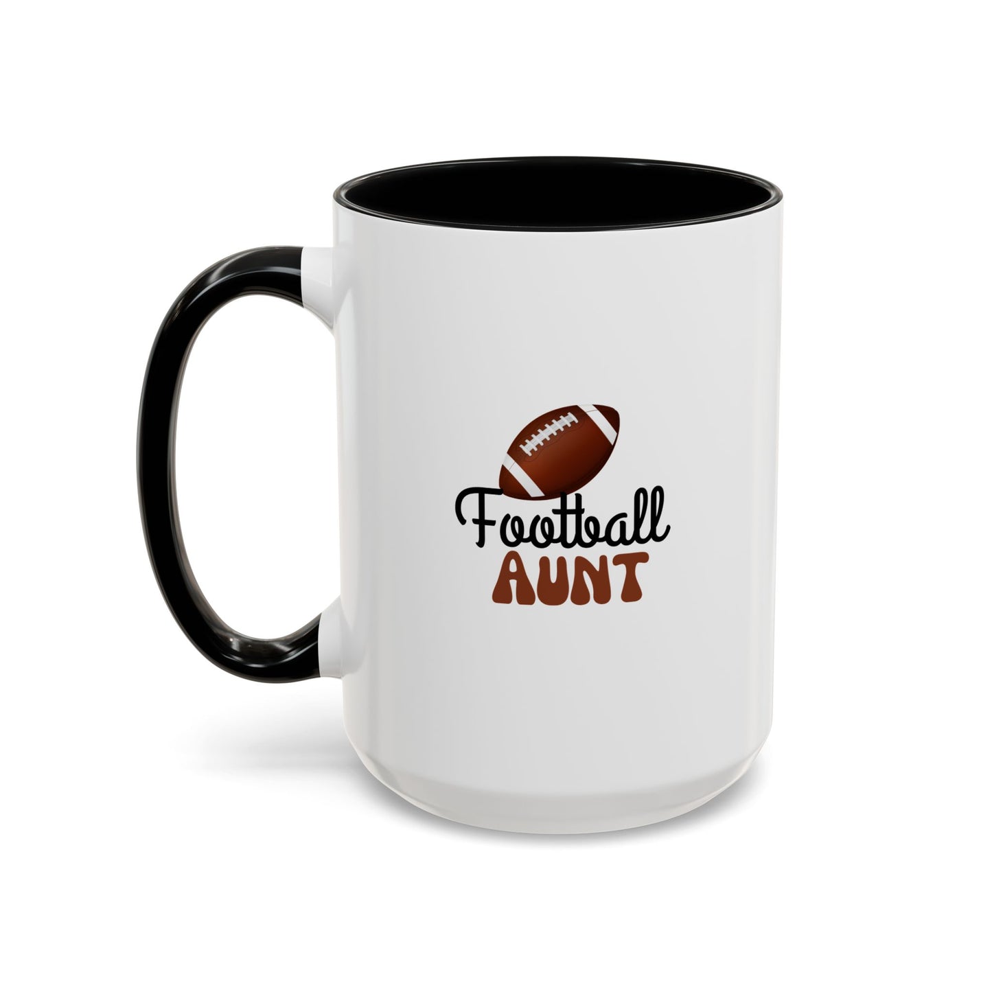 Football Aunt Mug | Sports Fan Gift | Favorite Aunt Gift | Funny Gift | 11oz Accent Mug | 15oz Accent Mug