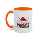 Merry Christmas Santa Hat | Cute Christmas Mug | Christmas Gift | 11oz Accent Mug | 15oz Accent Mug | Gift for Kids | Teen Gitf