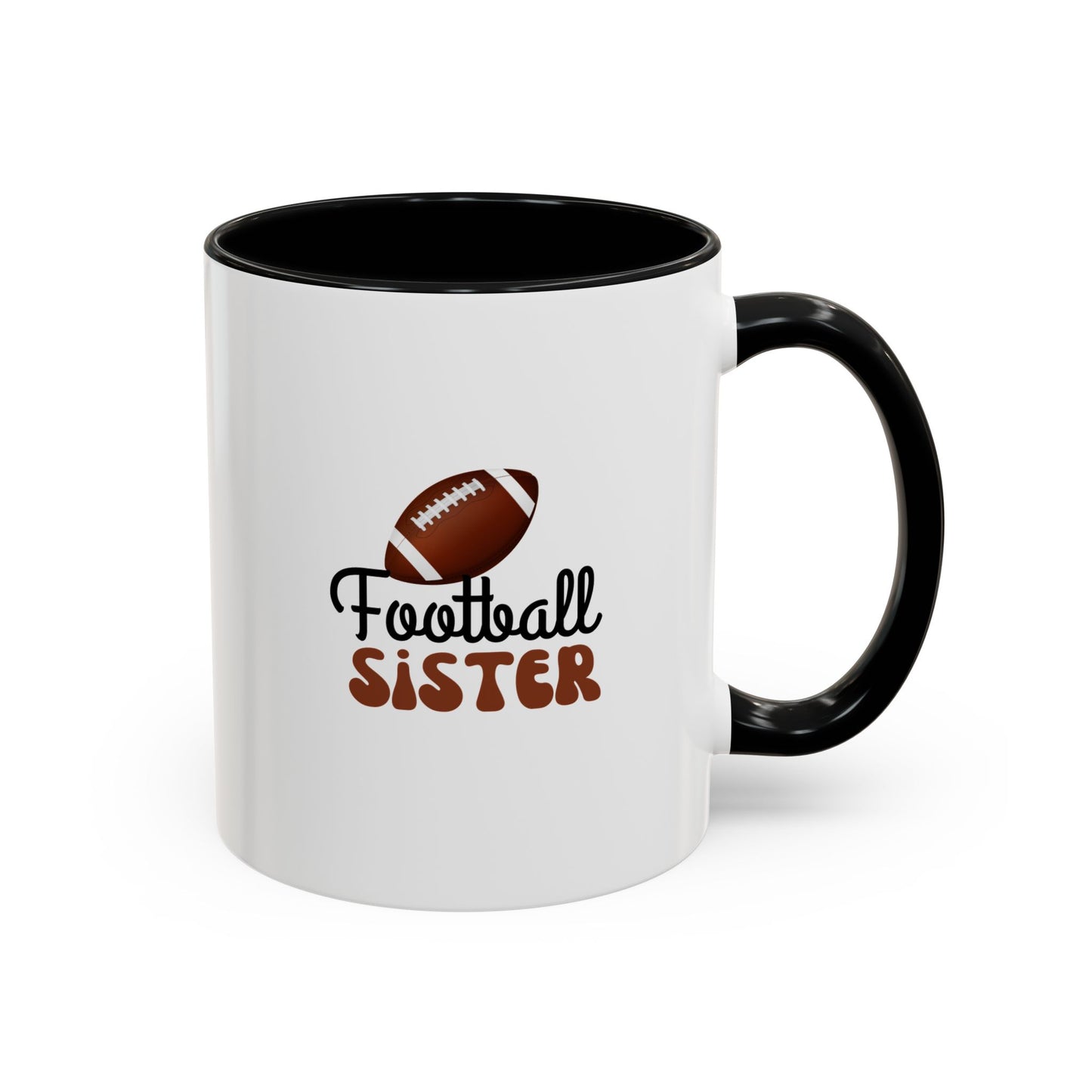 Football Sister Mug | Sports Fan Gift | Kids Mug | Sibling Gift | 11oz Accent Mug | 15oz Accent Mug