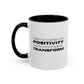 Surround Yourself With Positivity Inspirational Quote | Motivational Gift | Ceramic Mug | 11oz Accent Mug | 15oz Accent Mug