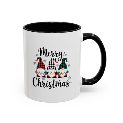 Cute Colorful Merry Christmas Elves In Colorful Hats | Christmas Mug | Christmas Gift | 11oz Accent Mug | 15oz Accent Mug
