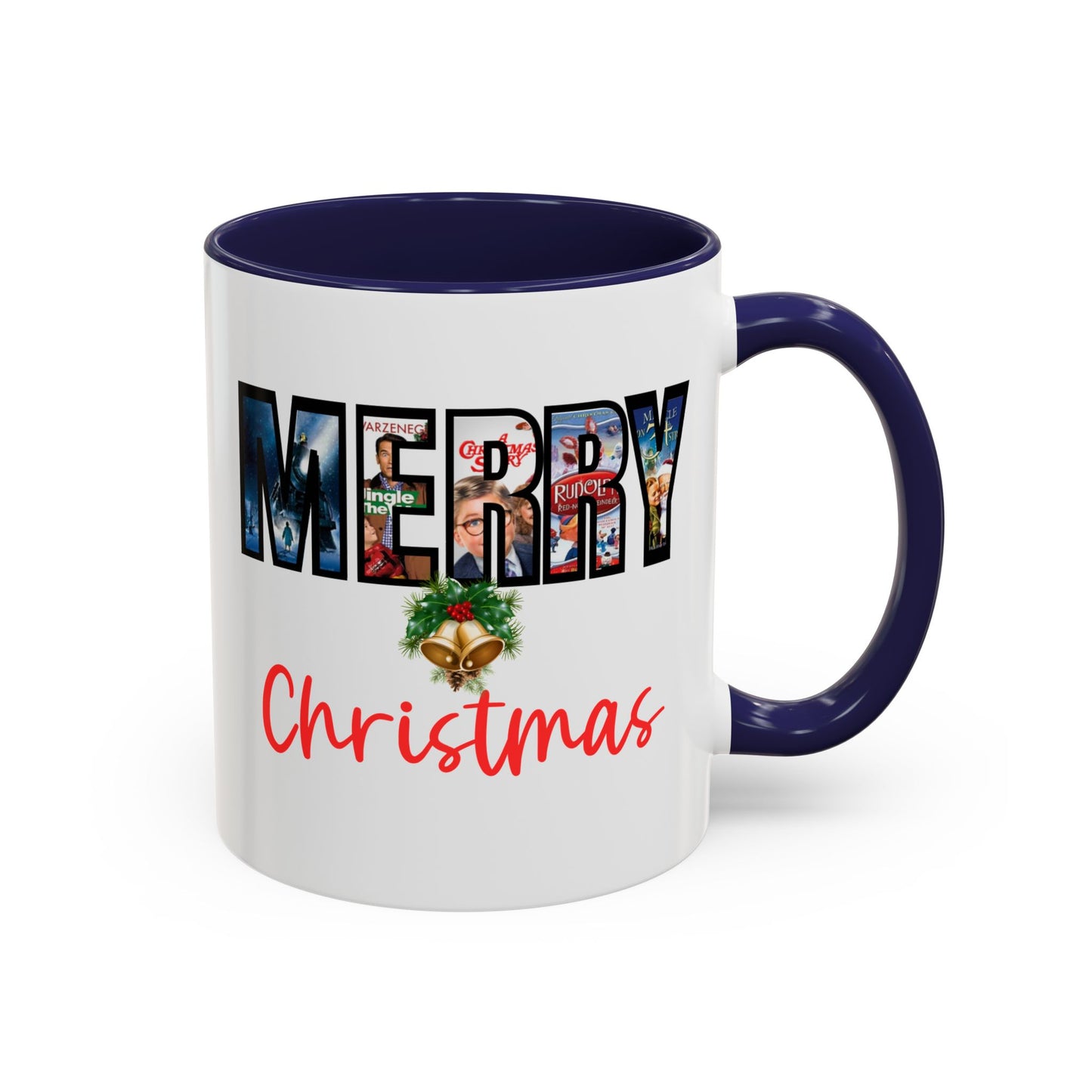 Merry Christmas Nostalgic Movie Poster Mug | 11oz | 15oz | Christmas Gift | Funny Christmas Gift | Accent Mug