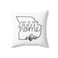 Home Sweet Home Ohio Decorative Pillow | Gift For Her | Home Decor | State Gift | Customized State Pillow