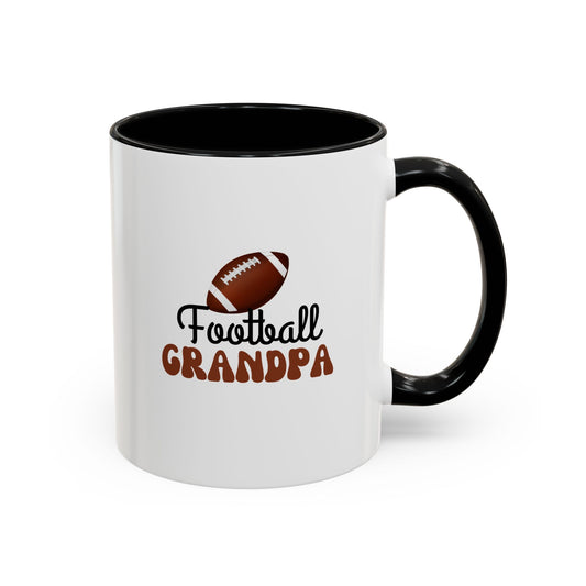 Football Grandpa Mug | Sports Fan Gift | Proud Grandpa Gift | Ceramic Mug | 11oz Accent Mug | 15oz Accent Mug