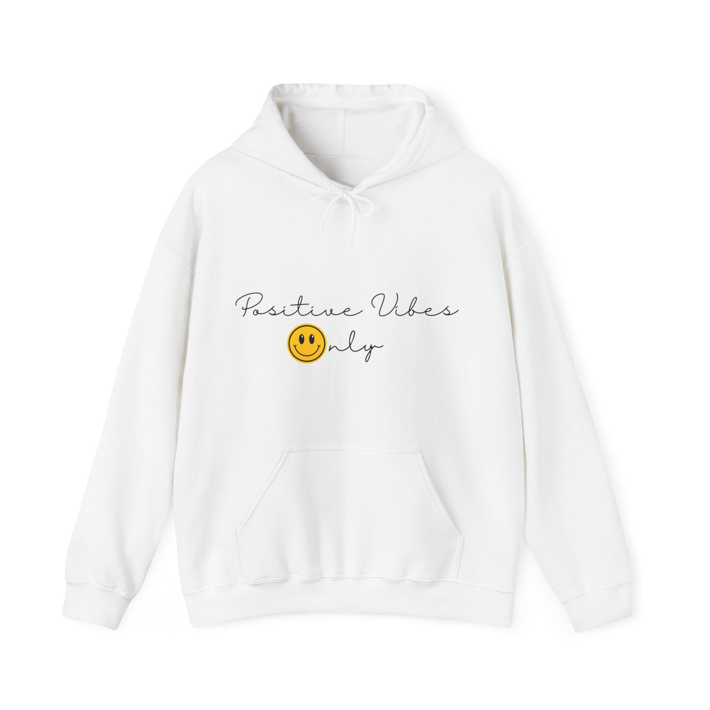 Positive Vibes Smiley Face Hoodie | Motivational Gift For Her | Inspirational Quote