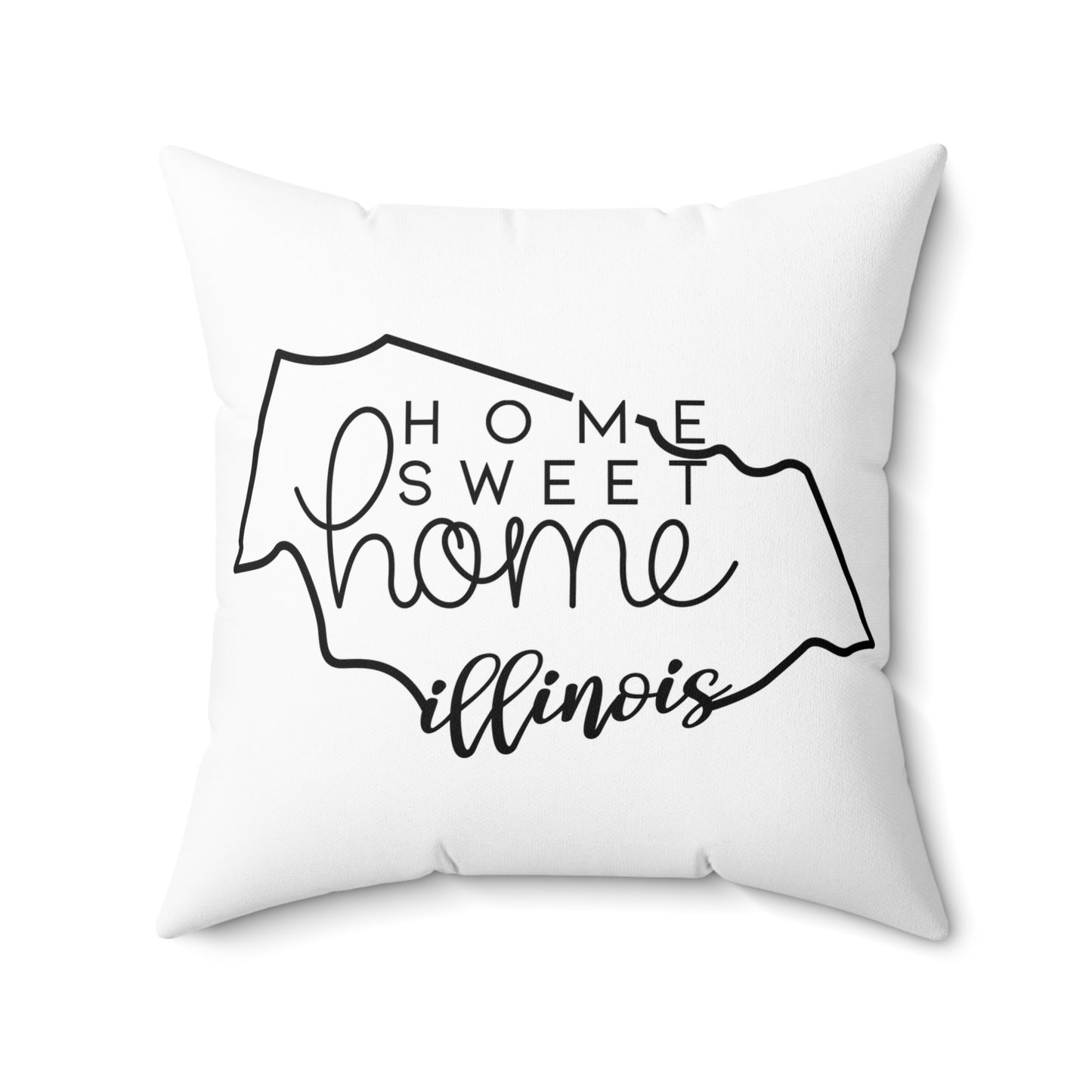 Home Sweet Home Illinois Decorative Pillow | Gift For Her | Home Decor | State Gift | Customized State Pillow