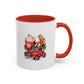 Red Christmas Truck Mug | Cute Gingerbread Man Mug | Christmas Gift Idea | 11oz Accent Mug | 15oz Accent Mug