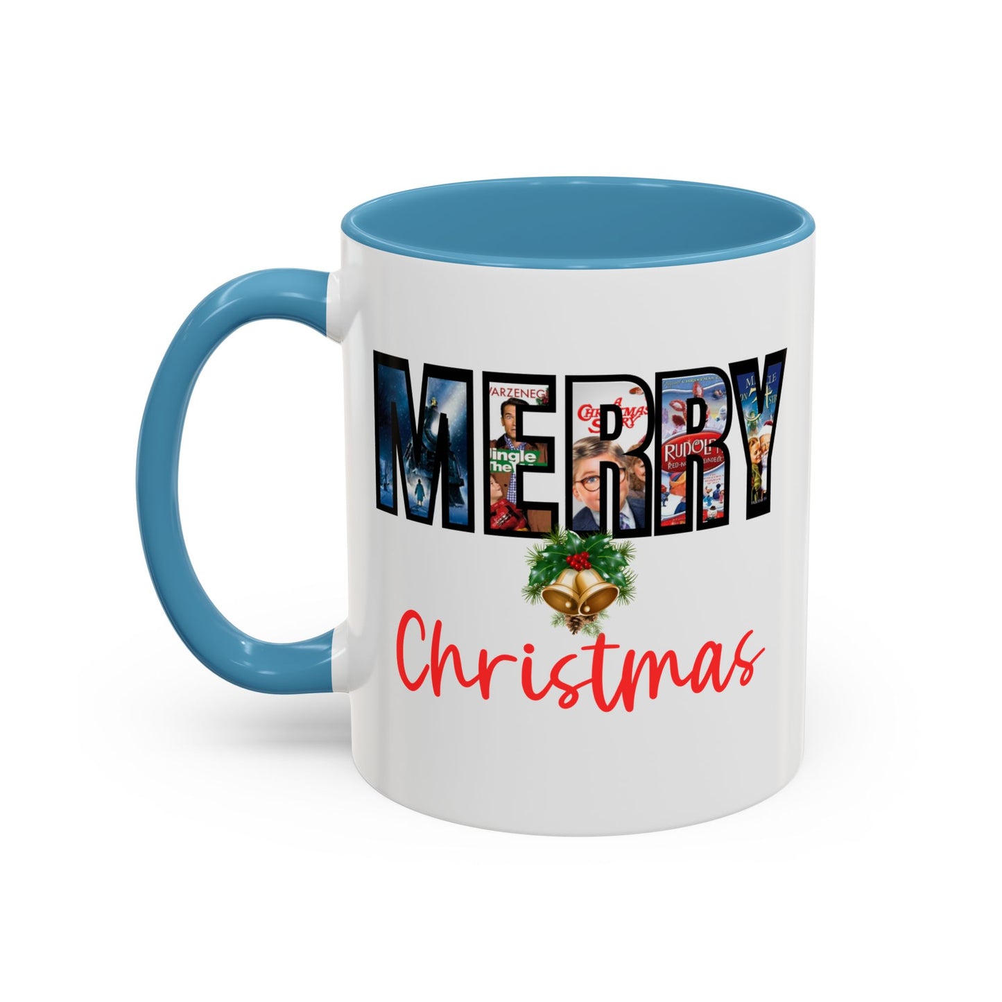 Merry Christmas Nostalgic Movie Poster Mug | 11oz | 15oz | Christmas Gift | Funny Christmas Gift | Accent Mug