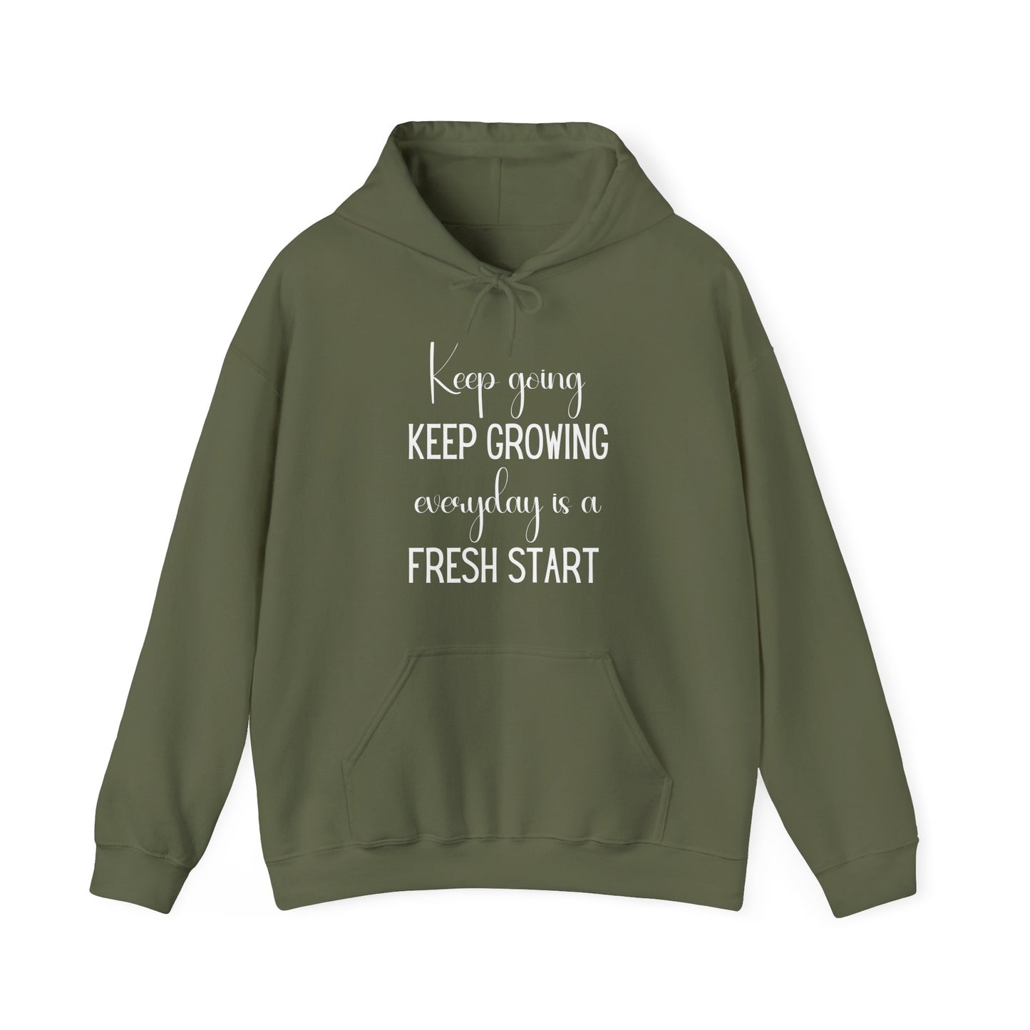Keep Going Keep Growing Inspirational Unisex Hoodie | Motivational Gift For Her | Inspirational Quote