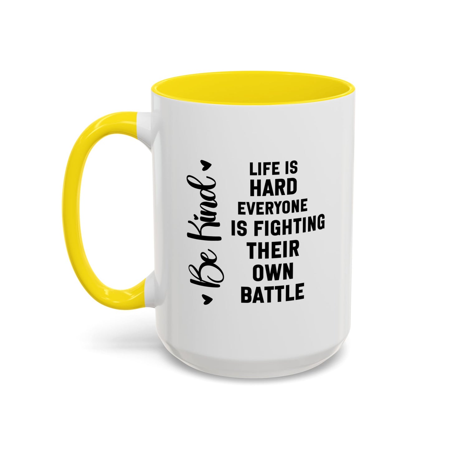 Cute Be Kind Inspirational Quote Gift | Motivational Quote Gift | Ceramic Mug | Gift for Her | 11oz Accent Mug | 15oz Accent Mug