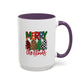 Colorful Merry Christmas Trees Mug | Christmas Mug | Christmas Gift | 11oz Accent Mug | 15oz Accent Mug