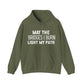 Bold Text May The Bridges I Burn Light My Path Hoodie | Motivational Gift For Her | Inspirational Quote