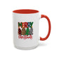 Colorful Merry Christmas Trees Mug | Christmas Mug | Christmas Gift | 11oz Accent Mug | 15oz Accent Mug