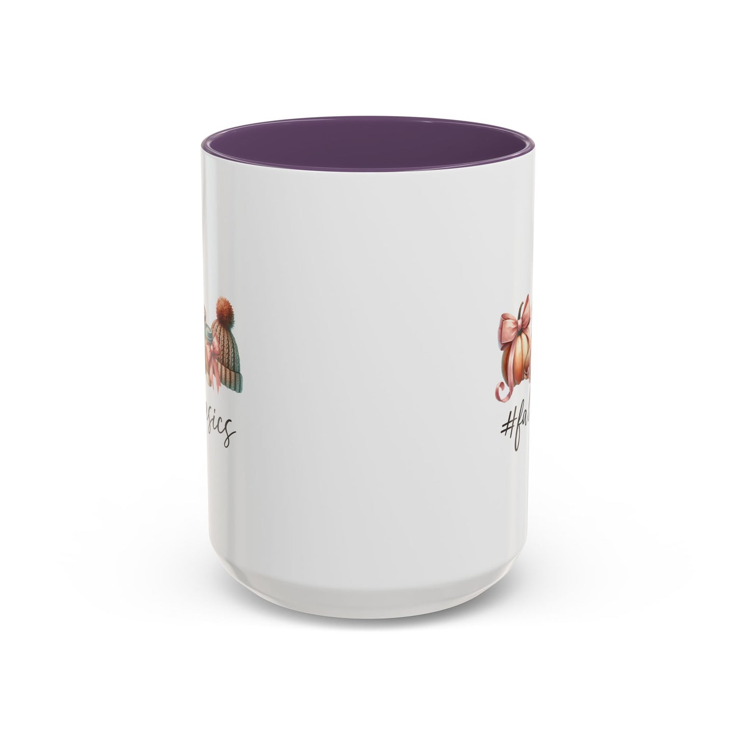 Fall Basics | Fall Lover's Mug | Pumpkin and Latte Mug | Fall Season Mug | Gift for Her | Fall Mug | 11oz Accent Mug | 15oz Accent Mug