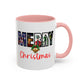 Cute Merry Christmas Nostalgic Holiday Movie Poster Mug | Christmas Gift | Christmas Bells | 11oz Accent Mug | 15oz