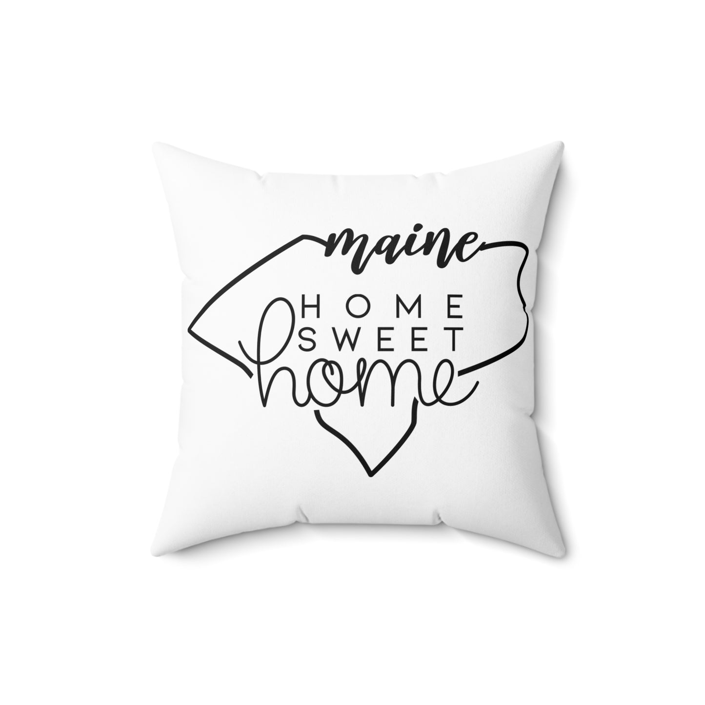 Home Sweet Home Maine Decorative Pillow | Gift For Her | Home Decor | State Gift | Customized State Pillow