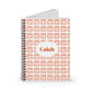 Caleb Notebook Personalized Spiral Notebook — Modern Geometric Pattern with Name (Caleb)