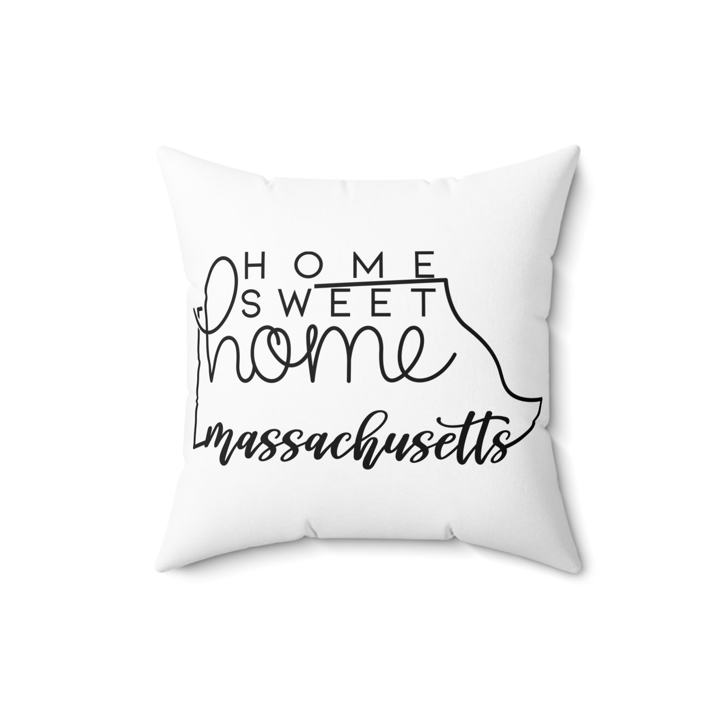 Home Sweet Home Massachusetts Decorative Pillow | Gift For Her | Home Decor | State Gift | Customized State Pillow