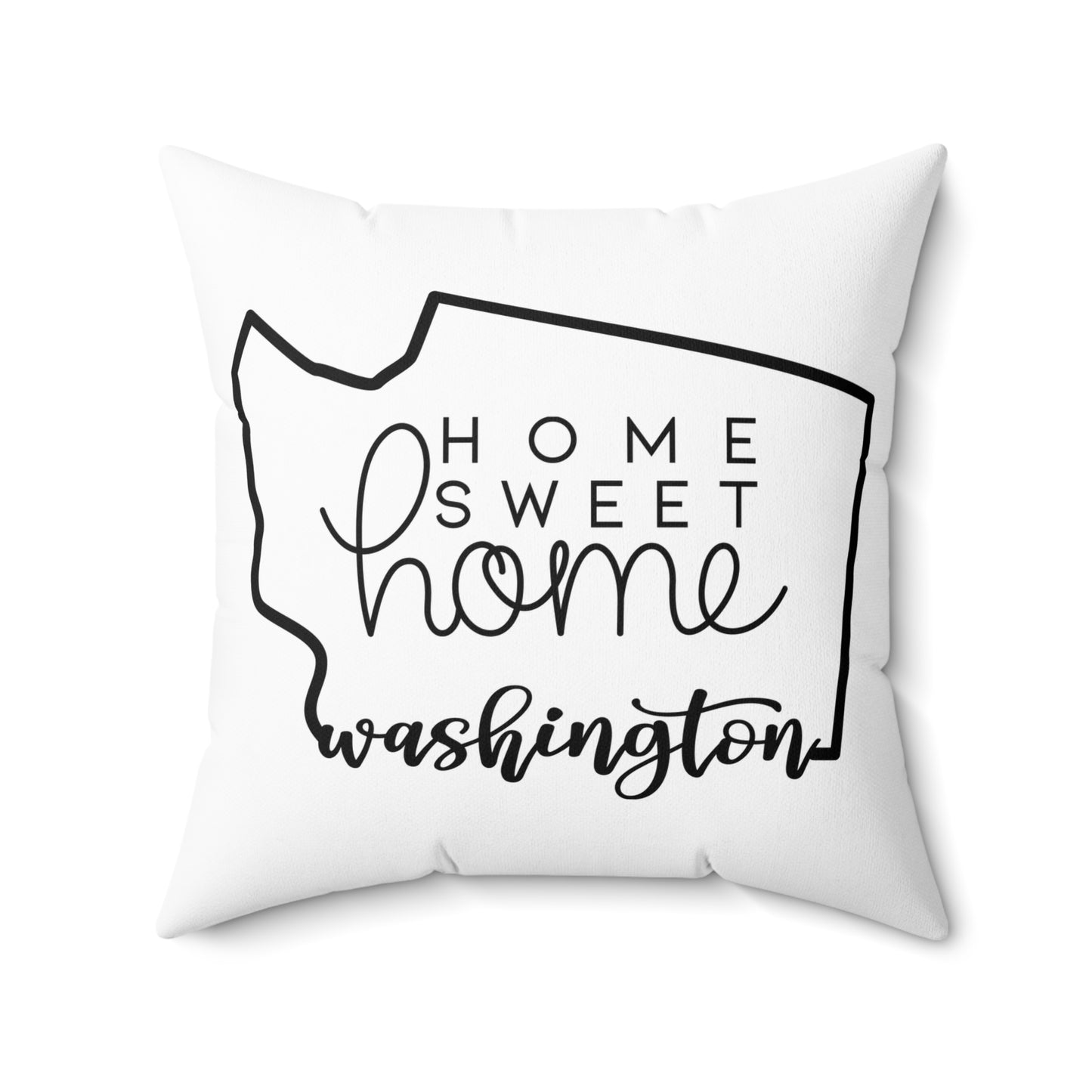 Home Sweet Home Washington Decorative Pillow | Gift For Her | Home Decor | State Gift | Customized State Pillow