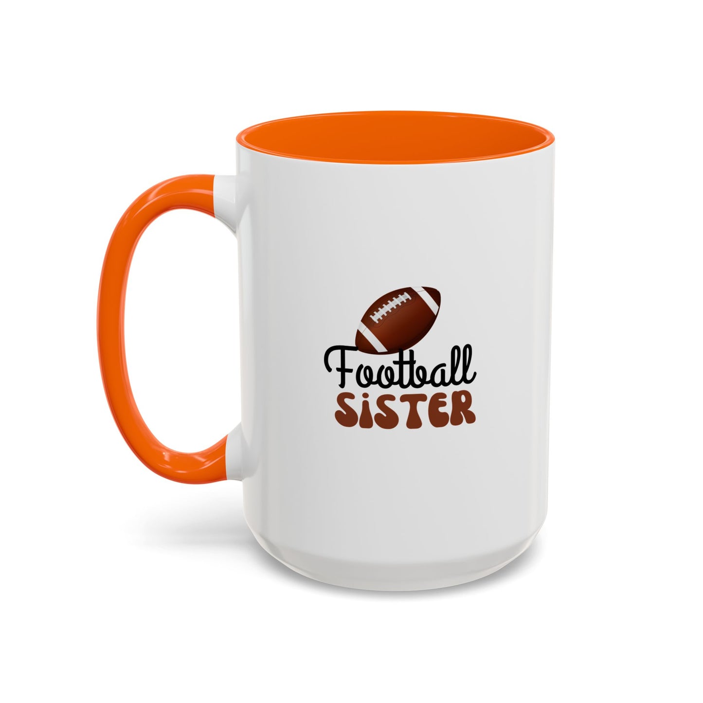 Football Sister Mug | Sports Fan Gift | Kids Mug | Sibling Gift | 11oz Accent Mug | 15oz Accent Mug