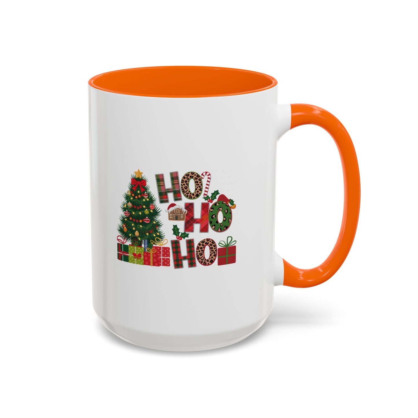 Ho Ho Ho Christmas Mug | Cute Christmas Tree Gift Mug | Christmas Gift | 11oz Accent Mug | 15oz Accent Mug
