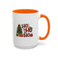 Ho Ho Ho Christmas Mug | Cute Christmas Tree Gift Mug | Christmas Gift | 11oz Accent Mug | 15oz Accent Mug