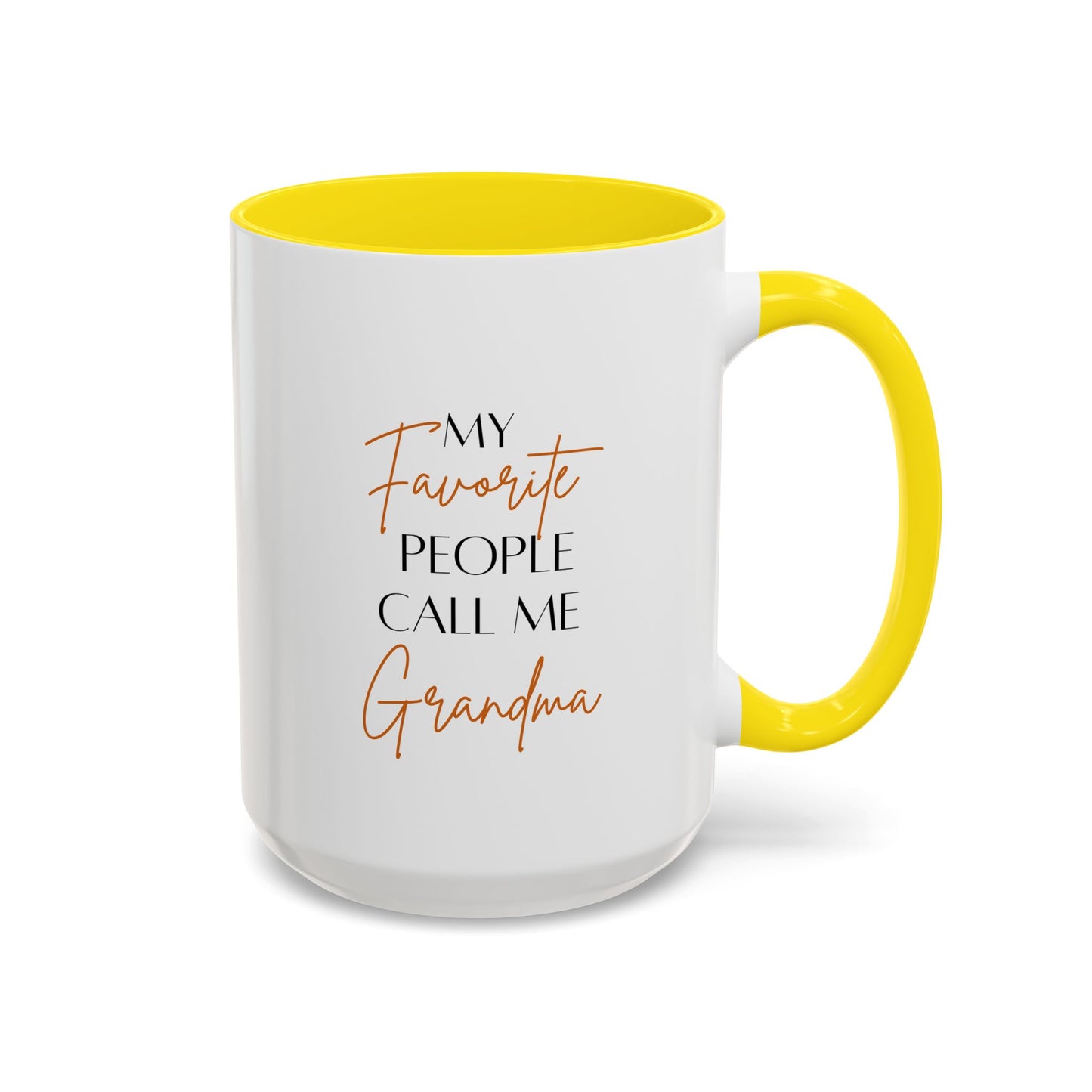 Grandma Life Mug | Gift for Grandma | My Favorite People Call Me Grandma | 11oz Accent Mug | 15oz Accent Mug