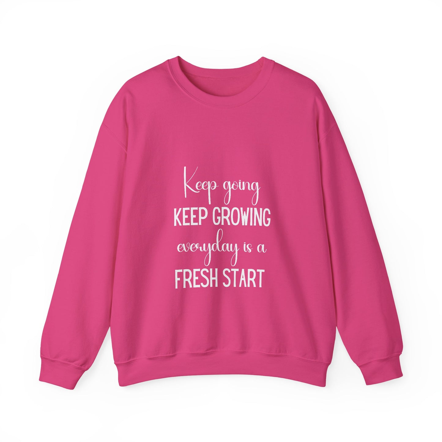 Keep Growing Inspirational Quote Unisex Heavy Blend™ | Motivational Sweatshirt | Inspirational Gift | Gift For Her | Gift For Him