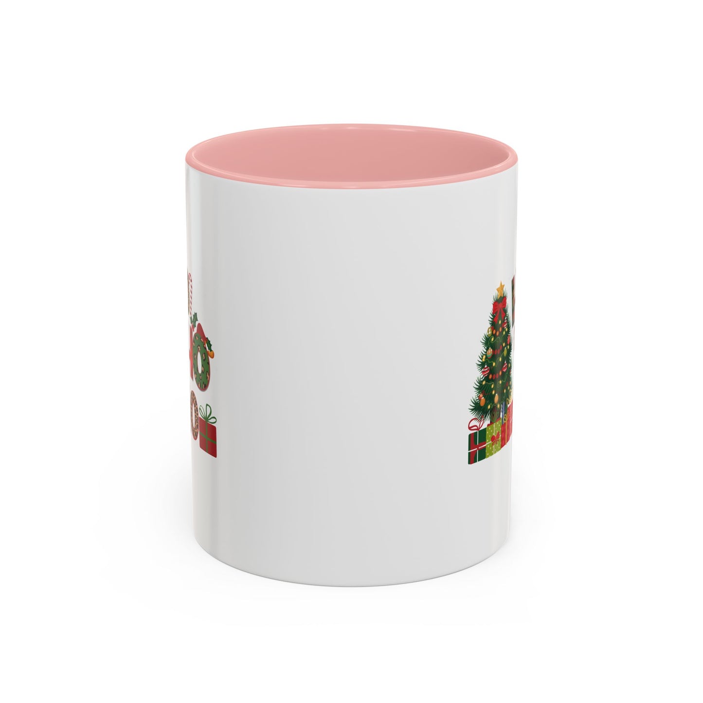 Ho Ho Ho Christmas Mug | Cute Christmas Tree Gift Mug | Christmas Gift | 11oz Accent Mug | 15oz Accent Mug