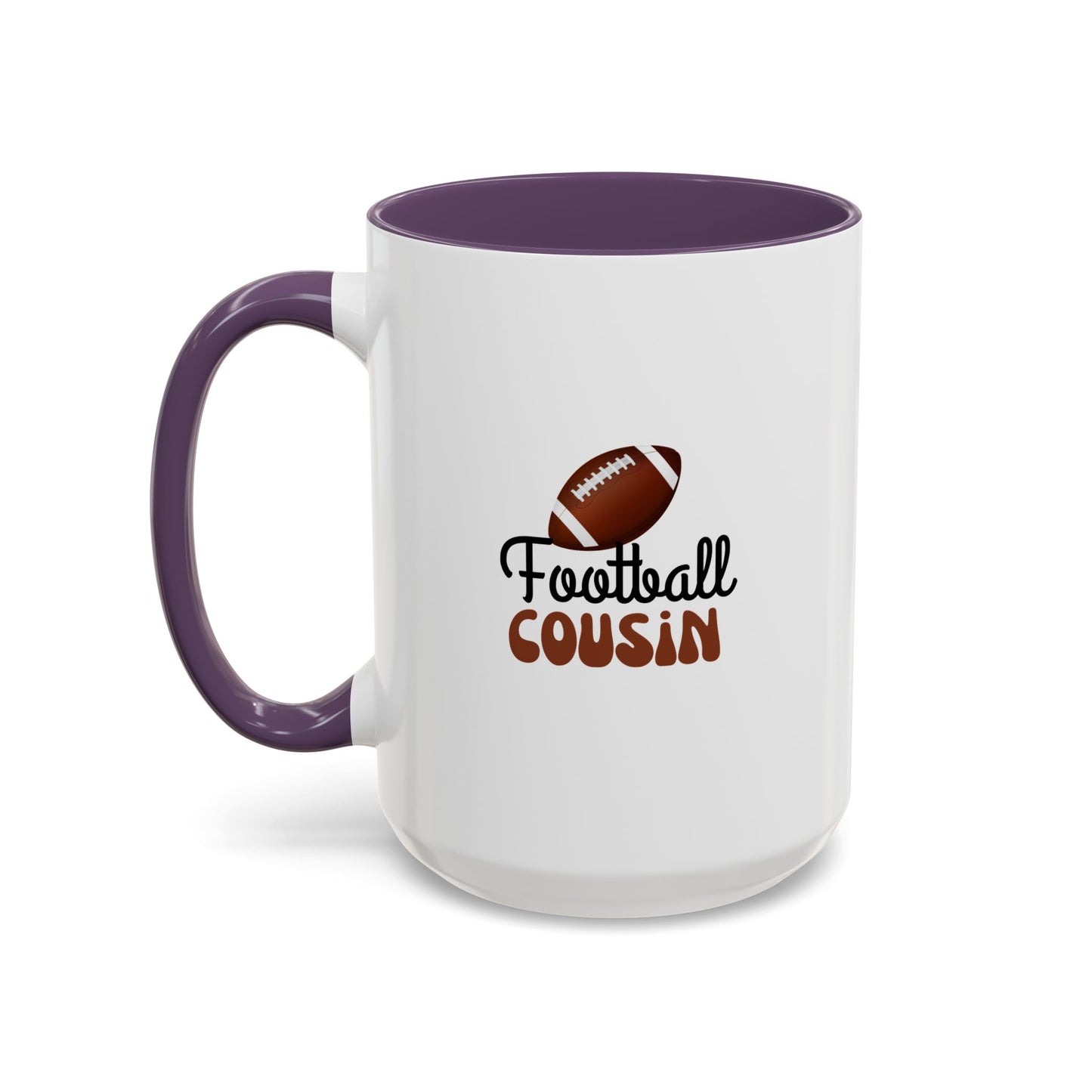 Football Cousin Mug | Sports Fan Gift | Proud Cousin Gift | Ceramic Mug | 11oz Accent Mug | 15oz Accent Mug