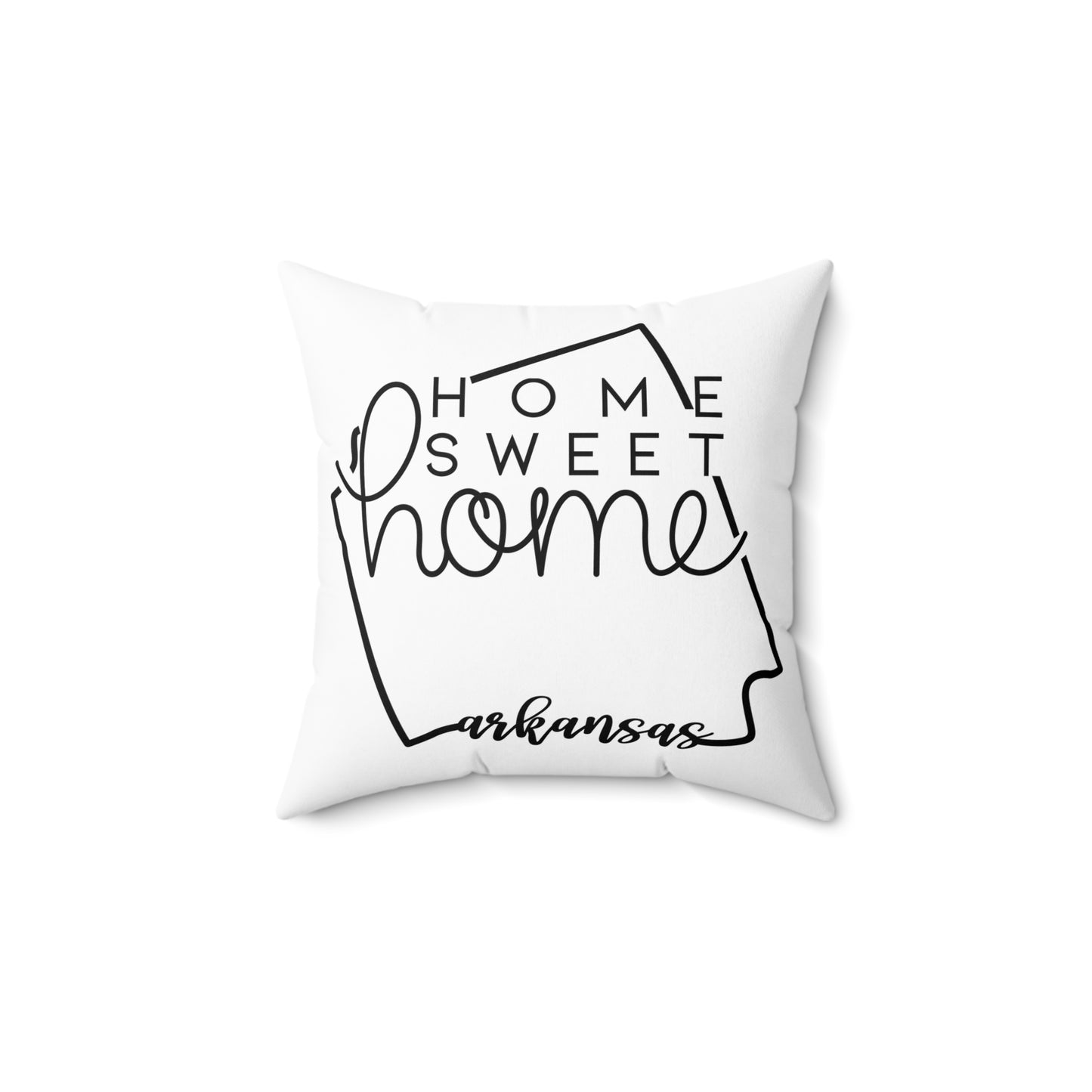 Home Sweet Home Arkansas Decorative Pillow | Gift For Her | Home Decor | State Gift | Customized State Pillow