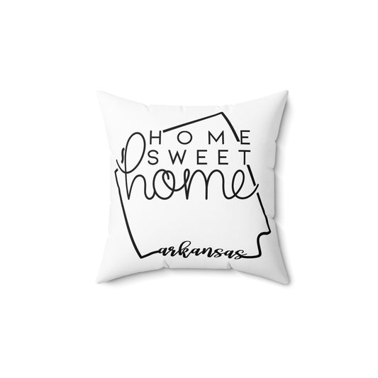 Home Sweet Home Arkansas Decorative Pillow | Gift For Her | Home Decor | State Gift | Customized State Pillow