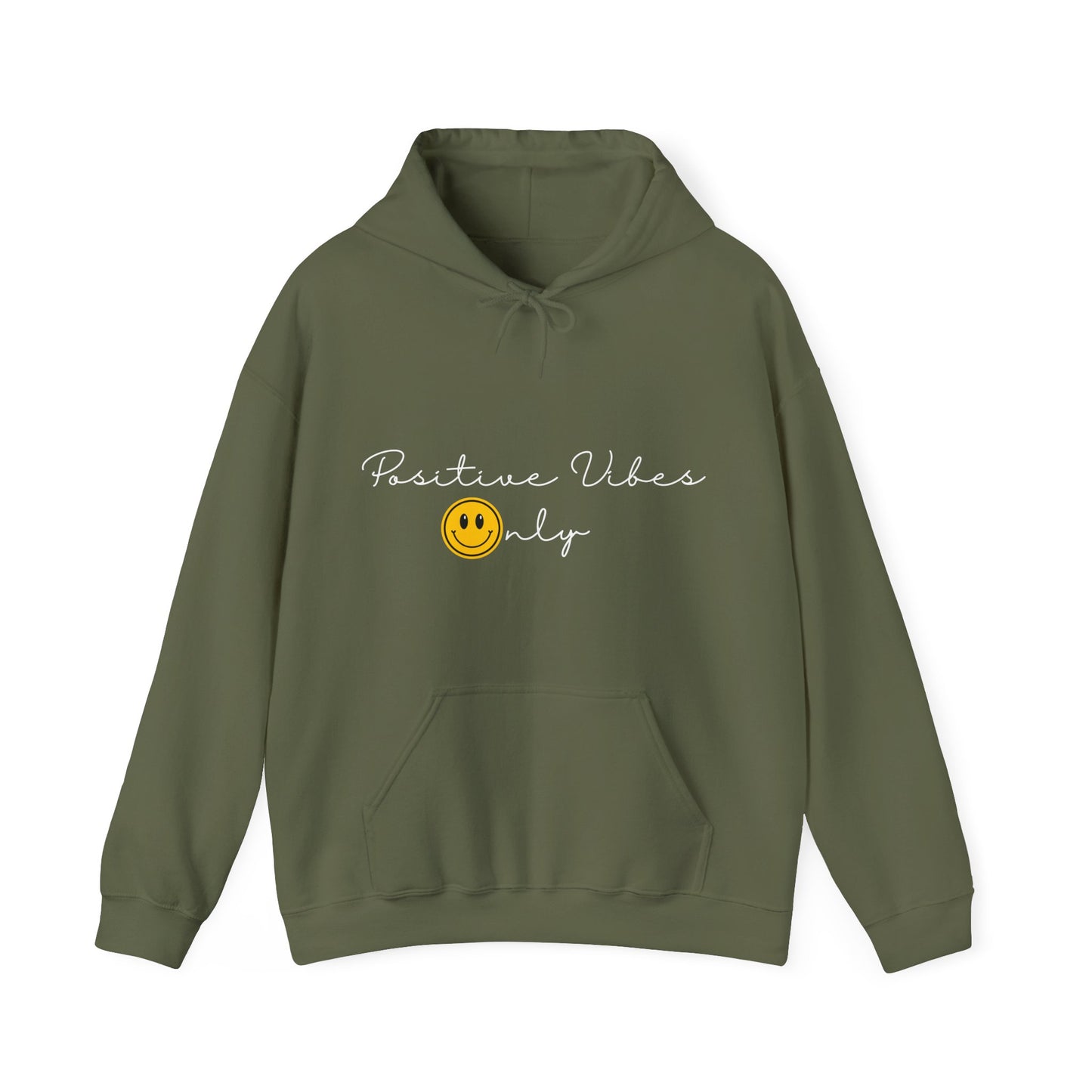 Positive Vibes Smiley Face Hoodie | Motivational Gift For Her | Inspirational Quote