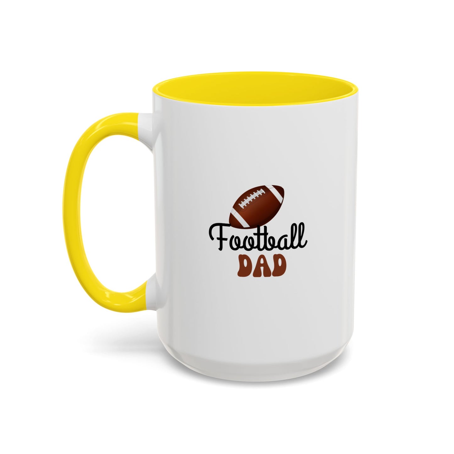 Football Dad Mug | Sports Fan Gift | Proud Father Gift | Funny Gift For Dad | 11oz Accent Mug | 15oz Accent Mug | Fall Gift