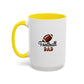 Football Dad Mug | Sports Fan Gift | Proud Father Gift | Funny Gift For Dad | 11oz Accent Mug | 15oz Accent Mug | Fall Gift