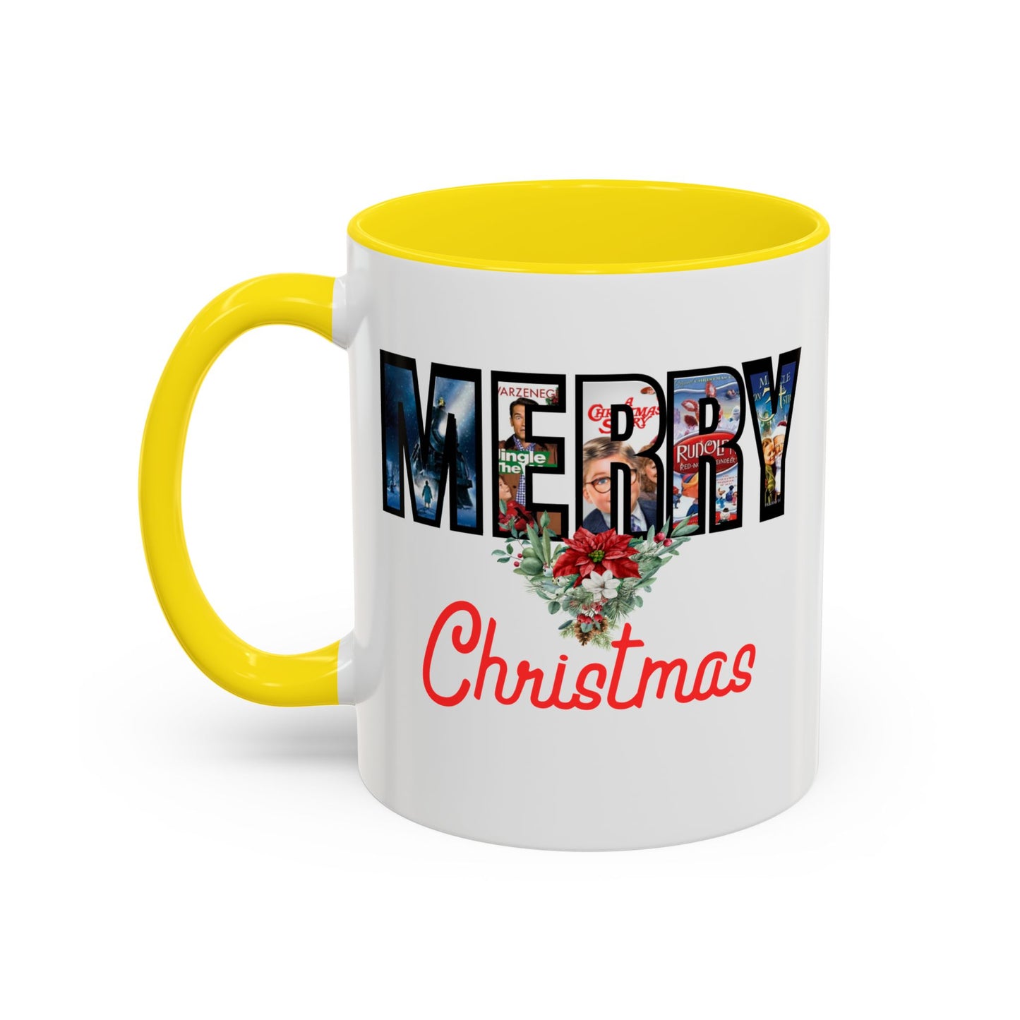 Merry Christmas Nostalgic Movie Poster Mug | 11oz | 15oz | Christmas Gift | Funny Christmas Gift | Accent Mug
