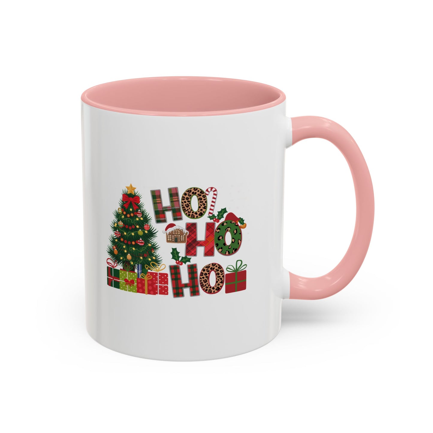 Ho Ho Ho Christmas Mug | Cute Christmas Tree Gift Mug | Christmas Gift | 11oz Accent Mug | 15oz Accent Mug