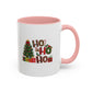 Ho Ho Ho Christmas Mug | Cute Christmas Tree Gift Mug | Christmas Gift | 11oz Accent Mug | 15oz Accent Mug