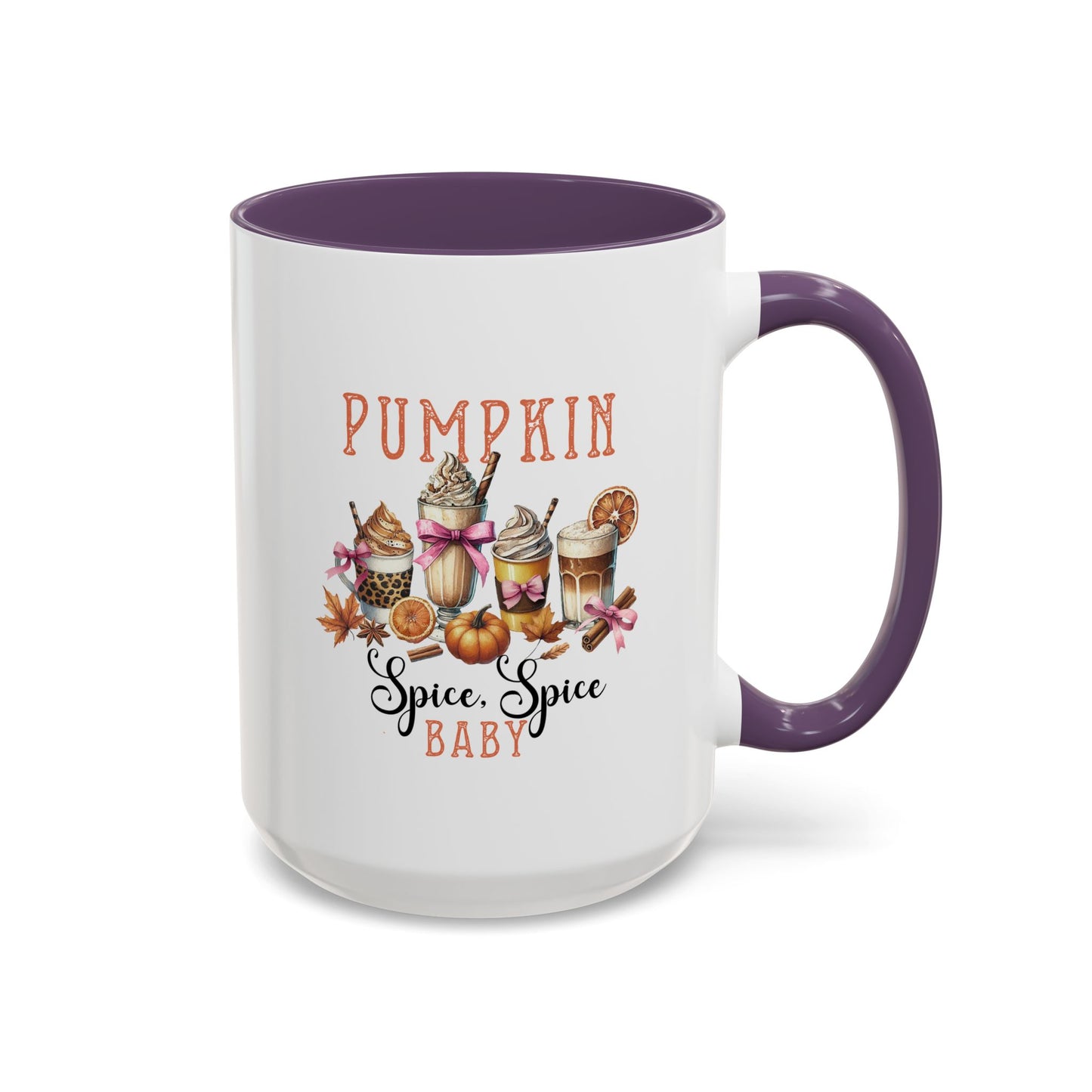 Fall Pumpkin Spice Mug | Spice, Spice Mug | Fall Season Mug | Gift for Her | Fall Mug | 11oz Accent Mug | 15oz Accent Mug