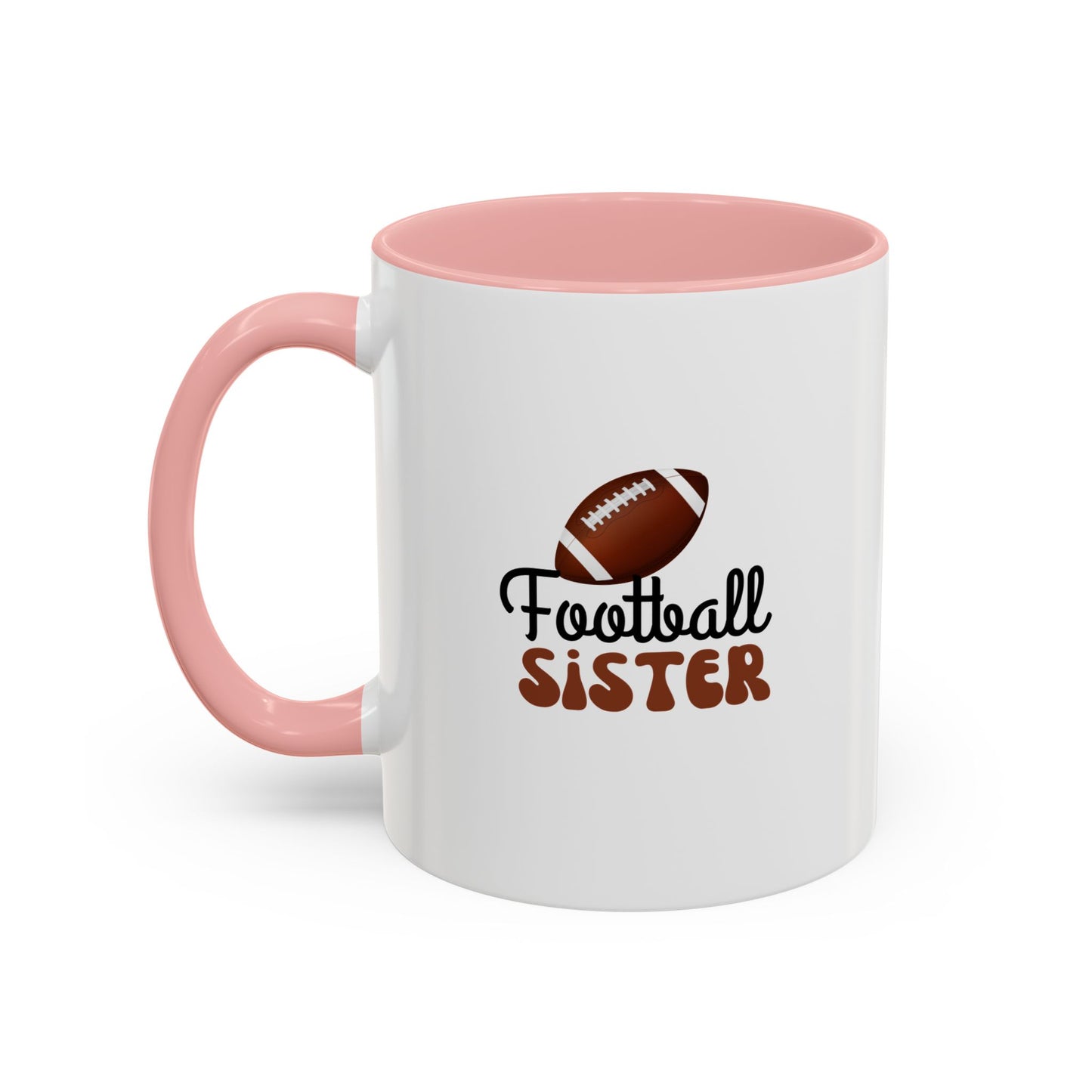 Football Sister Mug | Sports Fan Gift | Kids Mug | Sibling Gift | 11oz Accent Mug | 15oz Accent Mug
