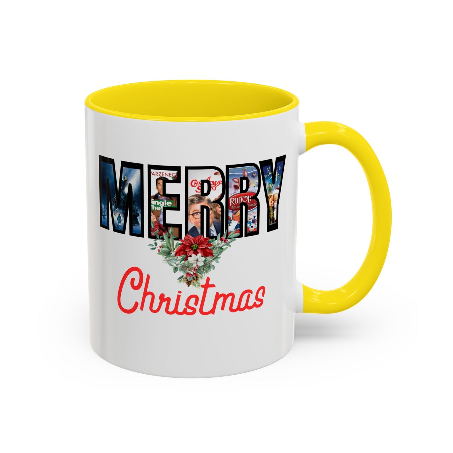Merry Christmas Nostalgic Movie Poster Mug | 11oz | 15oz | Christmas Gift | Funny Christmas Gift | Accent Mug
