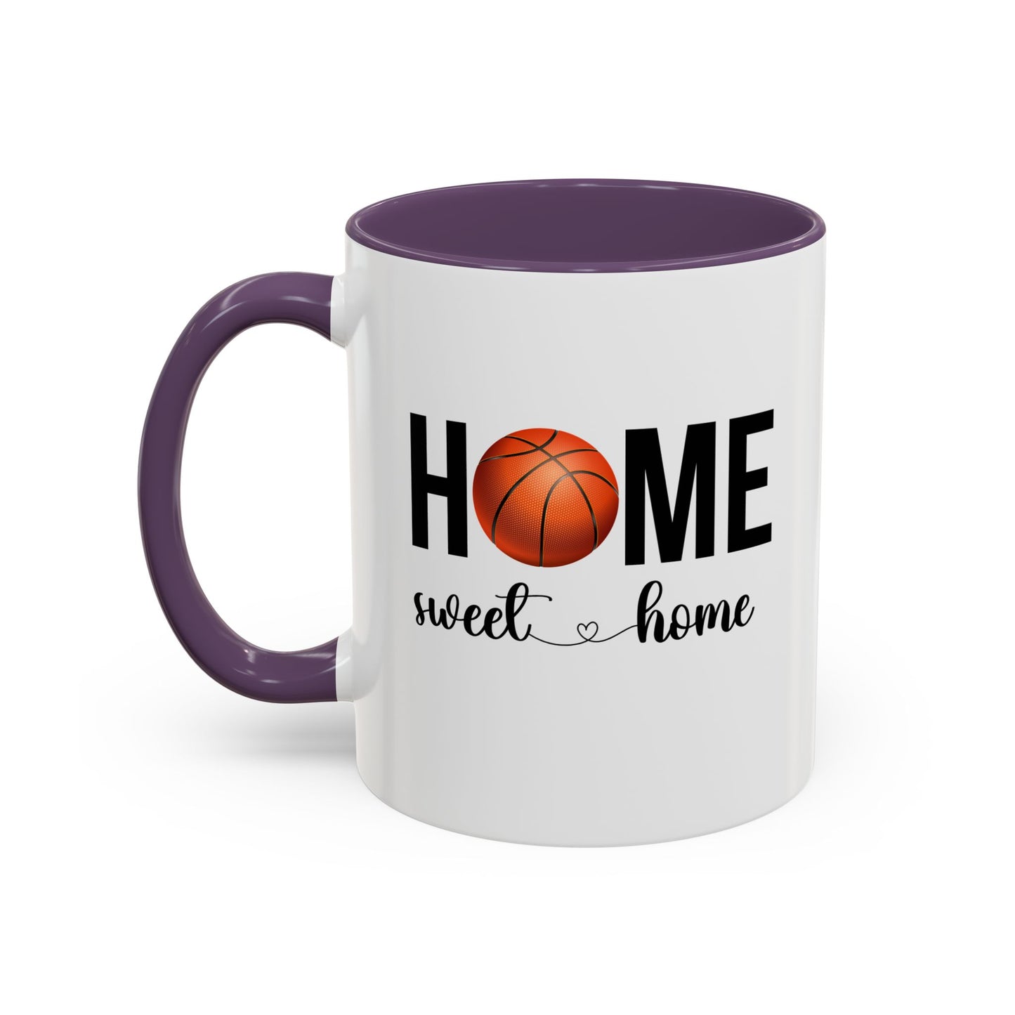 Basketball Mug | Home Sweet Home Mug | Sports Mug |11oz Accent Mug | 15oz Accent Mug